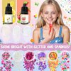 JCOOS Lip Glam Oil Making Kit, Lip Oil Lip Gloss Base Diy Lip Gloss Kit Fun Lip Gloss Make Your Own Lip Gloss Kit Beginner, Pink