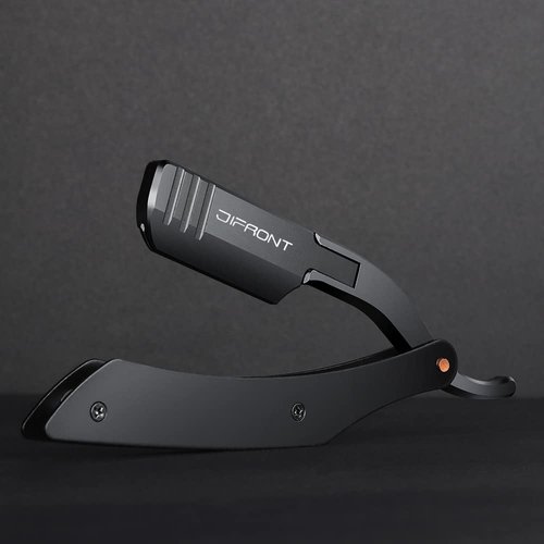 Professional Straight Edge Razor with 20 Stainless steel Blades Barber Straight Razor Close Shaving Men's Manual Shaver Aluminum handle Straight Razor Blades portable Straight Razor Kit(TKL-B)