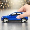 Volkswagen Toy Car T-ROC Diecast Model Car 1/36 Scale Metal Pull Back Vehicle, Doors Open, Zinc Alloy Casting, Boys Toys Kids Birthday Gifts Mens Collection, Blue Car