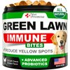 Grass Burn Spot Chews for Dogs - Dog Urine Neutralizer for Lawn - 120 Grass Green Dog Chews - Grass Savers for Dog Urine - Dog Pee Grass Neutralizer with Probiotics - Digestive Enzymes - Made in USA