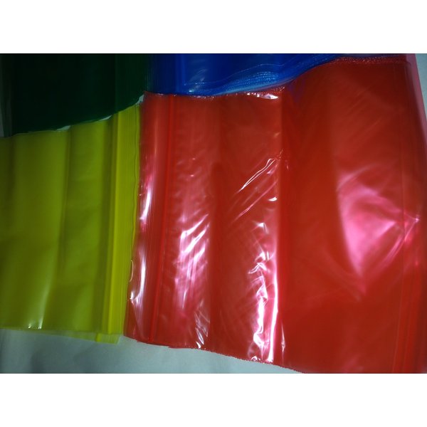 Tidy Colored Zipper Sandwich Bags Red Blue Yellow Green 80 Count