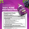Nutrivein Premium Resveratrol 1450mg - 120 Caps: Pure Resveratrol Supplement Enhanced with Green Tea Leaf & Acai Berry - Aging, Defenses, Brain, and Joint Support
