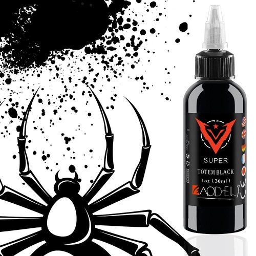 BAODELI 1 Bottle 4 OZ Tattoo Ink Super Black Ink Pigment Set Kits Body Arts 120 ml Black Professional Beauty Permanent Makes Up Paints (120ML)