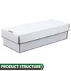 GRAND ORANGE 2-Cell Model Transaction Card Storage Box Holds 1600 Standard Trading Cards，Holds Over 300 3x4 Toploads Sports/Trading Card