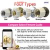 Enjoy Cover New Door Knob Cover Grips Non Slip Arthritis & Senior Living Aids Grippy Easy Open Decorative. Simple Functional Effective Solution- 4 Pack (White, Tylo)