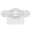 Women's Rhinestone Crystal and Pearl Vine Bridal Comb, Wedding or Prom Hair Side Combs Art Deco Accessory for Women, Brides Hair Accessories / Gift Box