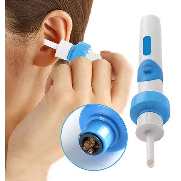 Earwax Removal Kit, Ear Cleaner, Portable Automatic Electric Vacuum Ear Wax, Safe and Comfortable Easy Earwax Remover Soft Prevent Ear-Pick Clean Tools Set for Adults and Kids