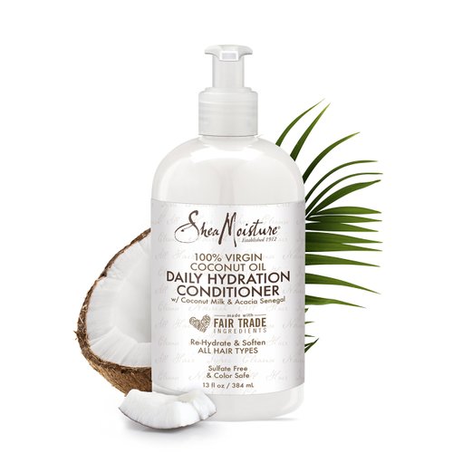 Sheamoisture Daily Hydrating Conditioner For All Hair Types 100% Virgin Coconut Oil Sulfate-Free 13 oz (Packaging May Vary)