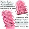 Mubril Vented Detangling Hair Brush丨Faster Blow Drying Hair Brush丨Wet & Dry Scalp Massager for All hair types丨Glides Through Tangles Ease for Men & Women & Children & Kids (Pink)