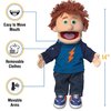 14" Tommy, Peach Boy, Hand Puppet, White