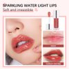 GL-Turelifes Plumping Lip Gloss Oil, Hydrating Lip Gloss Tinted Lip Balm Lip Care Transparent Lip Oil, Lip Glow Oil Non-sticky Glitter Shine Primer Lip Tint Long Lasting Nourishing (#015Cherry)