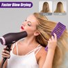Lilovbesa Hair Brush, Detangling Hair Brush, Curved Detangler Brush for Women Men kids Curly Think Fine Thin Long Short Wet Dry Hair, Professional Hair Styling Tools,Fast Blow Drying, No Pull(Purple)
