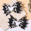 HAIMITI 2pcs Halloween Bat Wings Hair Clips Ghost Hair Accessories Glitter Hair Clip Cartoon Hair Bow Silver White Hair Barrettes Cute Hair Pins For Women Girls Halloween Cosplay Party Supplies