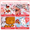 WhatSign Valentines Day Stickers 100Pcs Valentines Love Stickers Scrapbook Stickers Supplies Waterbottle Laptop Decals Scrapbooking Valentines Accessories Crafts Stickers for Kids Girls Teens Adults