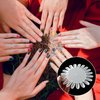 20Pcs False Nail Swatches Wheels Nail Wheel Art Plastic Nail Polish Display Wheel for Manicure Swatches for Nail Polish Color Show Nail 20 Tips
