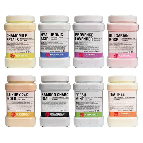 Sugaring NYC Chamomile Vajacial Jelly Mask Peel-Off Bikini, Underarms Area Peel Mask - Chamomile - Professional Size 23oz