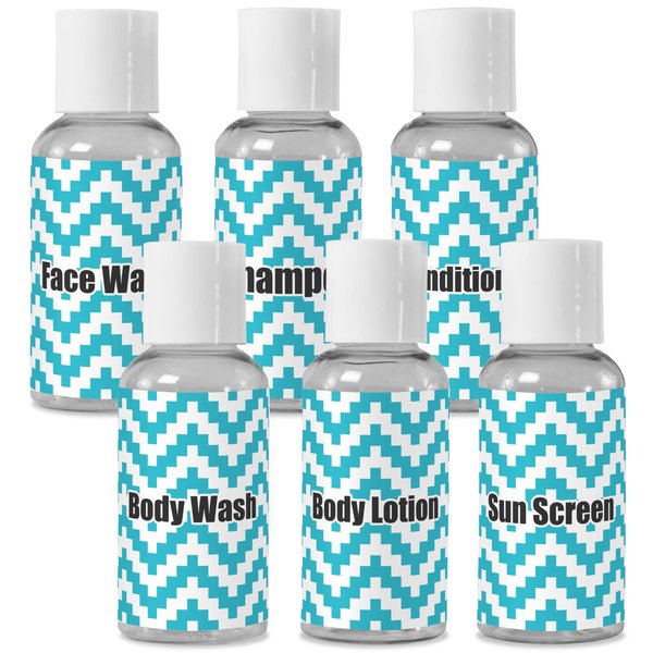 YouCustomizeIt Personalized Pixelated Chevron Travel Bottles