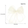 Firopia Big Organza Hair Bows for Women | Lightweight Bow Hair Clips | Elegant Double Layer Bowknot Barrettes | Birthdays Wedding Party Prom Hair Accessories for Women（White）