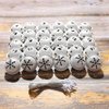 Zsail Christmas Bells 32 Pieces Jingle Bells with Snowflake Cutout 1.6 Inch/ 40 mm Christmas Craft Bells for Christmas Trees and Home Decorations (Silvery)
