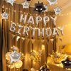 CANREVEL Happy Birthday Banner 13pcs 16 Inch Mylar Foil Letters Sign Balloons Birthday Party Decorations for Kids and Adults - 3D Silver