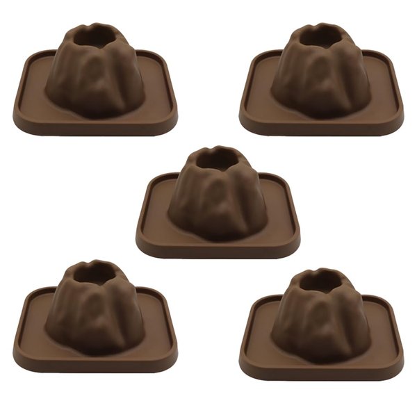 ibasenice Volcano Science Kit,5pcs Volcanic Model Volcano Eruption Prop Scientific DIY Demonstration Model for 15 Years Old
