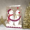 Whimsical Holiday Cards / 25 Holiday Cards With White Envelopes / 5 Winter Seasonal Designs / 4 5/8" x 6 1/4" Holiday Greeting Cards