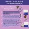 Rosemary Shampoo Bar for Hair Growth, Strengthening & Thickening | Natural Solid, Dry Purple Travel Bar for All Hair Types, Eco-Friendly, Vegan, Paraben Sulfate & Cruelty Free Bar Soap - 3.5 oz