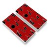 Makeup Lipstick Mascara Eyeliner Pattern Eraser Set of 2