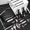 DUcare Professional Makeup Brushes set Panda Series Makeup Brush Set 31Pcs Kabuki Foundation Blending Face Powder Blush Concealers Eye Shadows With Leather Case Organizer