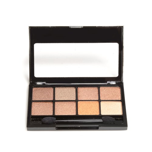 BYS Eyeshadow Makeup Palette 8 Shades - Metallic Browns