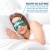 Funny Silk Sleep Masks with Adjustable Strap, Comfortable and Soft Light-Blocking Eye Masks for Women, Men & Teens (Zen Mode)