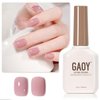 GAOY Jelly Purple Gel Nail Polish, 16ml Sheer Natural Translucent Soak Off Gel Polish, UV Light Cure for Nail Art DIY, 2070 Dusty Rose
