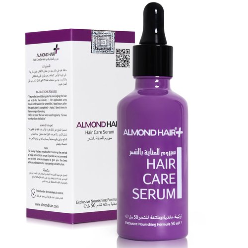 Almond Hair Growth Serum – 1-Pack Hair Regrowth Treatment for Women – Hair Serum for Hair Growth, Hair Thinning and Loss – Natural Henna Extract–Women’s Hair Growth Treatment for Damaged Hair (1 Pack)