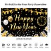 Happy New Year Decorations 2025 New Year Party Decorations New Year banner New Year backdrop New Year Eve Party Supplies 2025