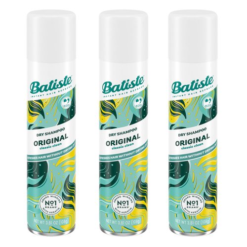 Batiste Original Dry Shampoo, Waterless Shampoo, 3.81oz 3 pack