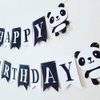 Birthday Party Decorations Supplies,Panda Themes HAPPY BIRTHDAY Banner and Aluminum Foil Balloons,Latex Balloons for Children Birthday Party Kids Nursery Bedroom Decor