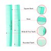 Allegro Combs 420 Hair combs Barber Comb Set Hair Cutting Pocket Styling Combs for Hair Stylist Wide And Fine Set 12 pk. (Fresh Mint)