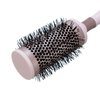 KISMETICS Fast Dry Round Brush with Ceramic Ion Thermal Barrel and Nylon Bristles,Argan oil Round Hair Brush for Blow Drying,Styling,Curling,Straightening, for All Hair Types-53mm