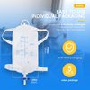 5pcs Catheter Leg Bags for Man,Urine Leg Bag with 500 Ml Volume,2 Adjustable Elastic Bands,Anti-Reflux Valve,No Leaks,Easy to Empty,Fits Tube Well,Drain Valve Can Be Operated with One Hand