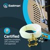 Eastman Ice Maker Installation Kit with Brass Inserts, 1/4 Inch Compression, 25 Foot Polyethylene Ice Maker Connectors, White, 48362