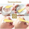 Sibba Facial Makeup Spatula Face Beauty Mask Applicator 6 Pieces Tiny Mini Gold Silver Metal Spoons Set Cosmetic Scraper Skincare Skin Cream Lotion Mixing Slide Scoop
