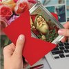 The Best Card Company Pack of 12 Christmas Greeting Cards with Envelopes, Humor Holiday for Men and Women (1 Design, 12 Cards) -Picture-Perfect Santas B1746DXSG