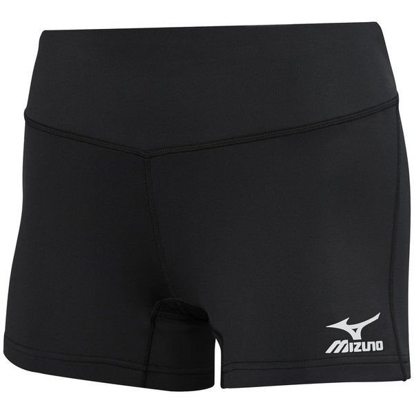 Mizuno Mens Women's Victory 3.5" Inseam Volleyball Shorts, Black, Small US