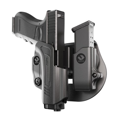 Orpaz C-Series Sig P320 Holster Compatible with Sig Sauer P320 OWB Holster - Unisex - Will Secure Your Handgun with a Tactical Appearance (R-Series Level I, with 9mm Sig P320 Magazine Holder)