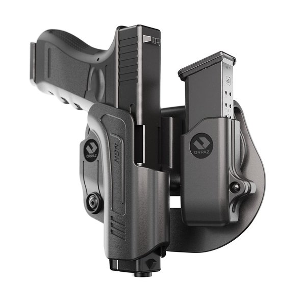 Orpaz C-Series Sig P320 Holster Compatible with Sig Sauer P320 OWB Holster - Unisex - Will Secure Your Handgun with a Tactical Appearance (R-Series Level I, with 9mm Sig P320 Magazine Holder)