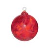 Hand Blown Glass Ornament - Suncatcher - Witches Ball - in “Red” Dehanna Jones
