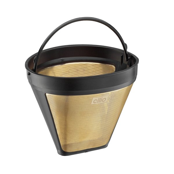 Cilio 4017166116007 Coffee Filter Size 4 Gold, one