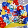 ALL-IN-1 Paw Balloons Garland Arch Kit with BONUS Dog Bone & Paw Print Balloons for Paw Birthday Decorations – Paw Balloons Backdrop, Paw Party Supplies for 3rd yo Boy
