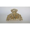 Gold or silver clear or AB crystal heart metal hair claw clip jaw clip (Primary color: Gold/clear crystals)