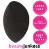Beauty Junkees Makeup Sponge Blender - Black Contour Makeup Blender Sponge, Liquid Cream Powder Foundation Blending Sponges, Make Up Applicator, Cosmetic Blenders, Wet Dry Beauty Sponge, Latex Free